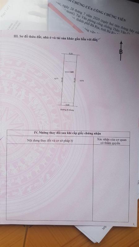 Chính chủ gửi  bán lô F27 khu Lan Anh 1 mở rộng, Hòa Long, Tp. Bà Rịa.